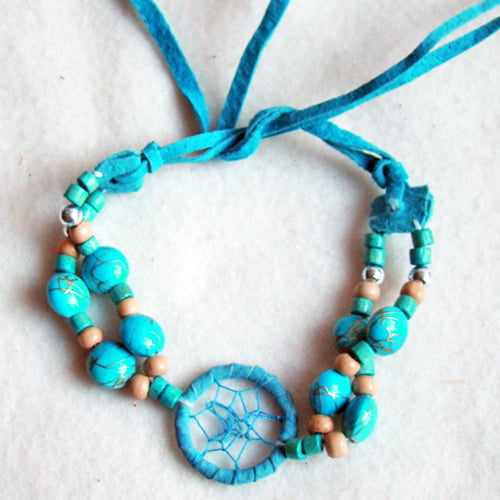 Dromenvanger armbandje blauw