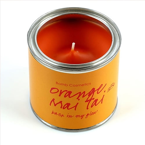 Geurkaars Orange Mai Tai in blik - BOMB Cosmetics