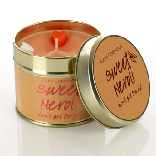 Geurkaars Sweet Neroli in blik - BOMB Cosmetics