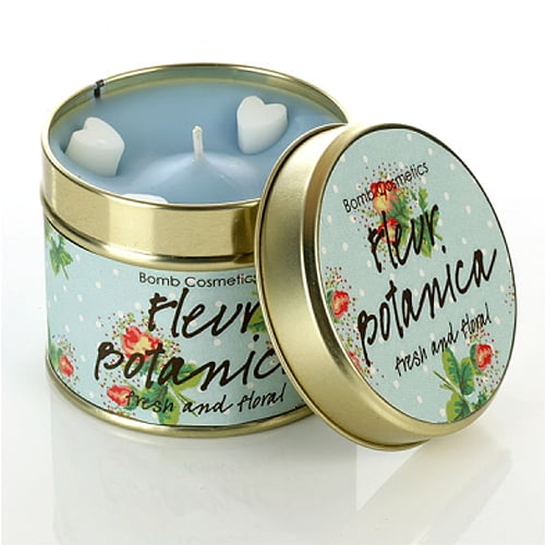 Geurkaars Fleur Botanica in blik - BOMB Cosmetics