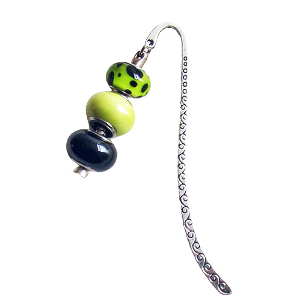 Boekenlegger Pandorastijl groen/zwart