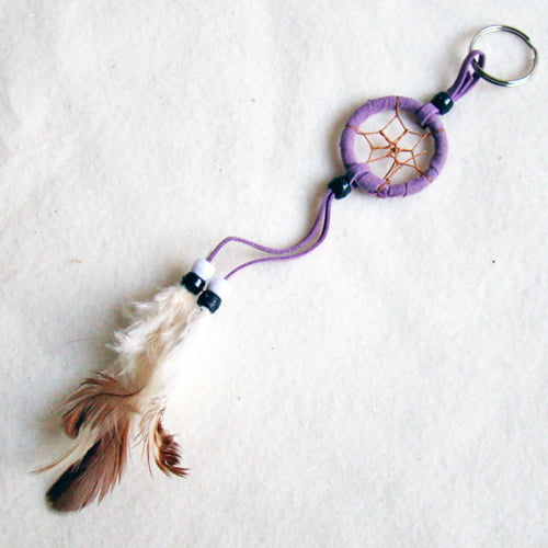 Dromenvanger sleutelhanger paars/lila
