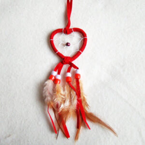 Dromenvanger hartje 5 cm rood