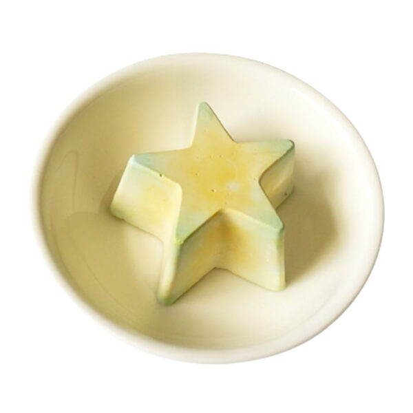 Geursteentje geel/groene ster