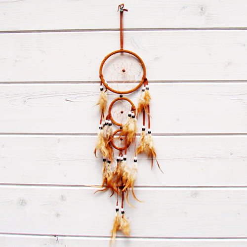 Dromenvanger 3 ringen bruin