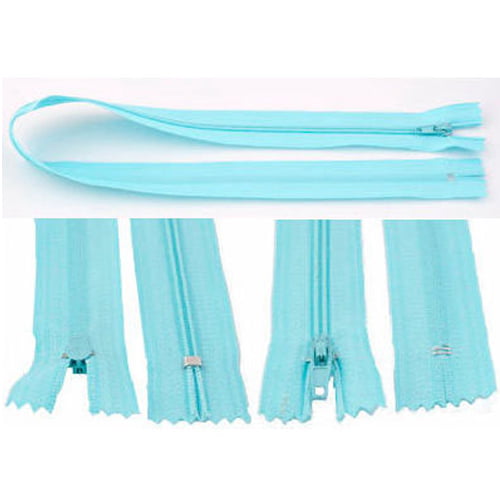 Rits 49 cm - lichtblauw - niet deelbaar