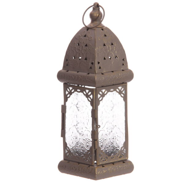 Marokkaanse lantaarn grijs metaal