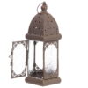 Marokkaanse lantaarn grijs metaal