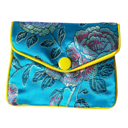 Chinees geldbuideltje blauw