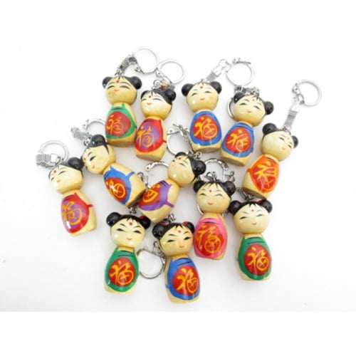 D12953-gelukspoppetje-sleutelhanger-meisje.jpg Gelukspoppetje sleutelhanger meisje (5 cm)