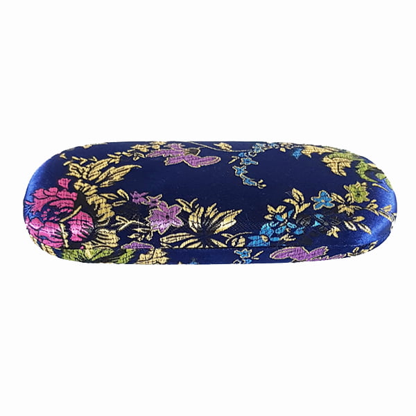 Mooie donkerblauwe brillenkoker