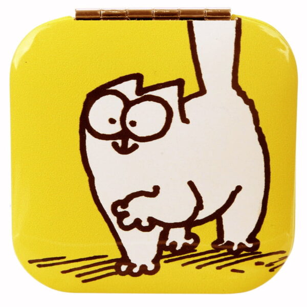 Make-up spiegel Simon's cat geel