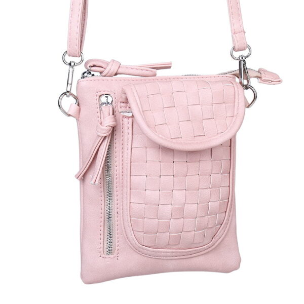 Tasje roze met schouderriem