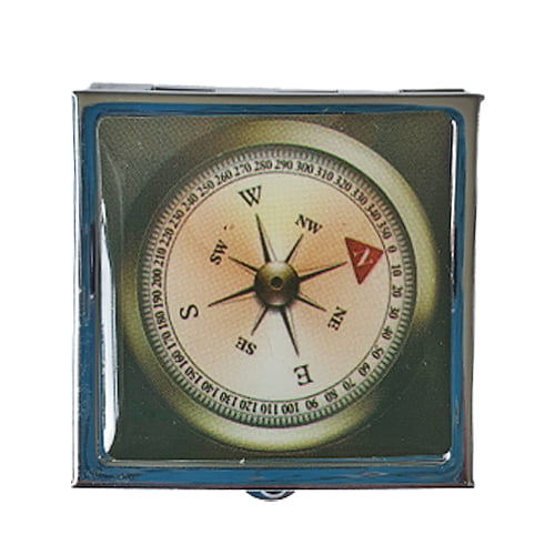 Pillendoosje kompas donkergroen