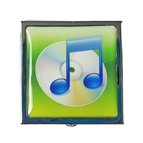 Pillendoosje muzieknoot groen