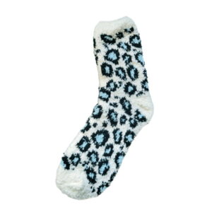 Warme fleece huissokken blauw skin 35/40