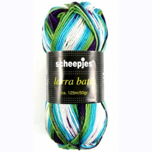 Larra Batik 7502 - blauw/paars/groen/wit - Scheepjeswol