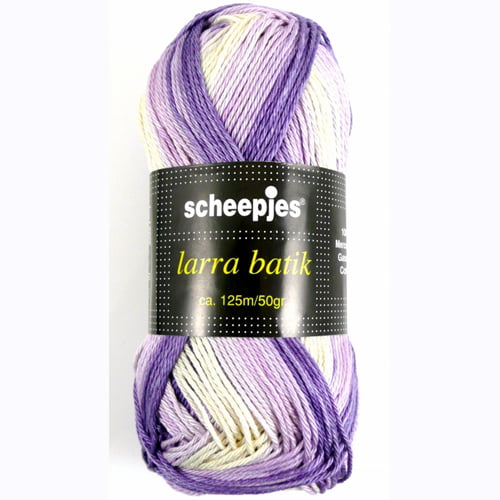 Larra Batik 7505 - lila/paars/wit - Scheepjeswol