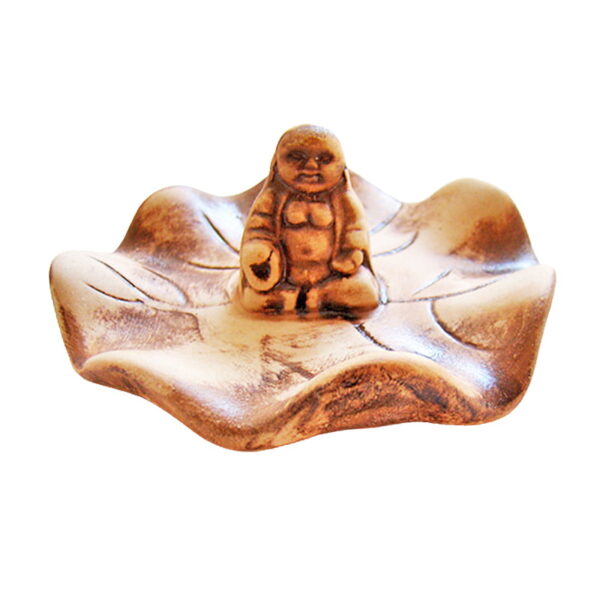 Wierookhouder blad met boeddha