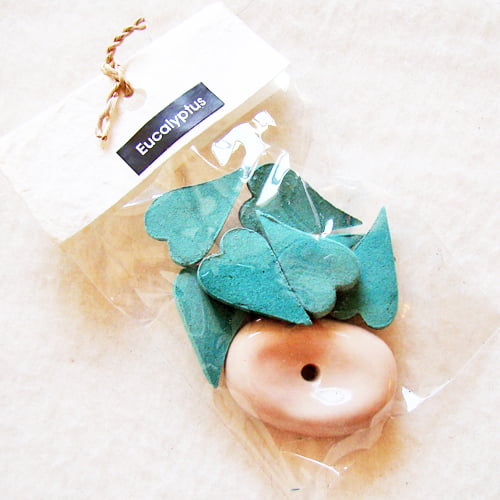 Wierookhartjes met houder - eucalyptus