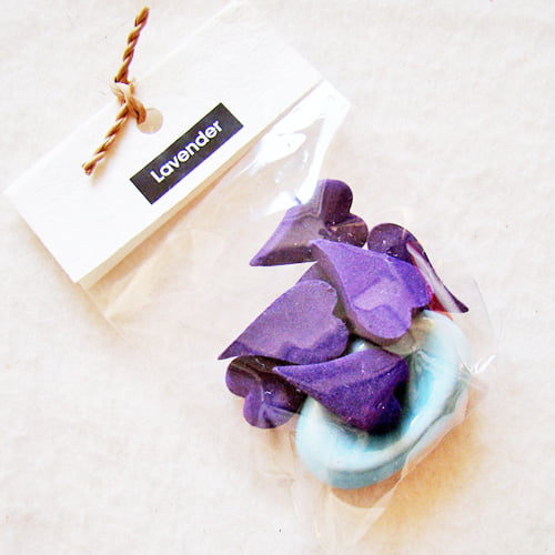 Wierookhartjes met houder - lavender