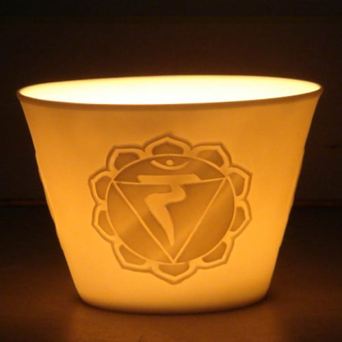 Sfeerlicht porselein 3e chakra Manipura