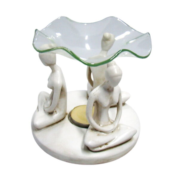 Olieverdamper Yoga 3 vrouwen wit