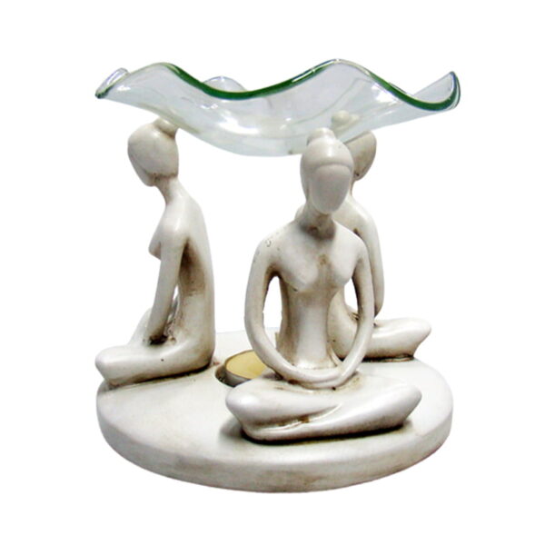 Olieverdamper Yoga 3 vrouwen wit