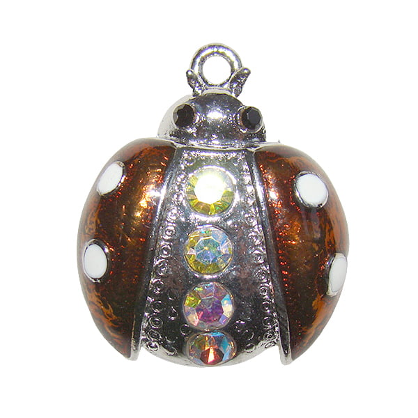 Hanger lieveheersbeestje topaas