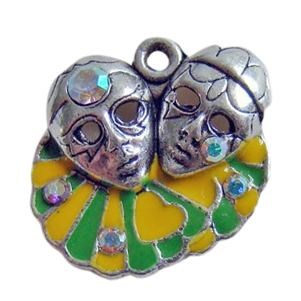 Bedel masker geel groen