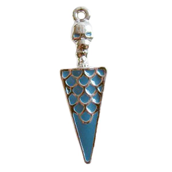 Bedel doodshoofdje petrol - S10307