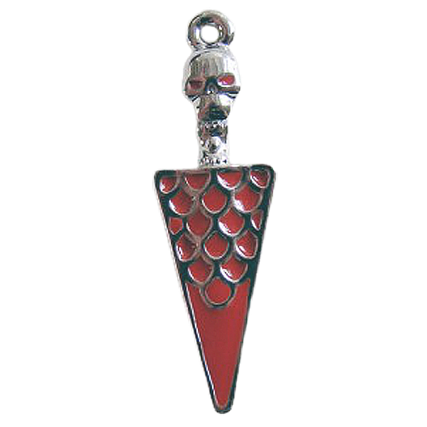 Bedel doodshoofdje rood