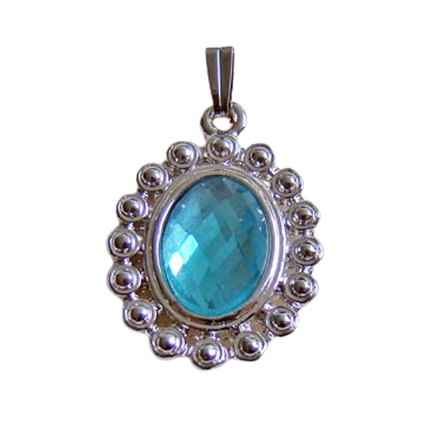 Hanger met blauwe steen