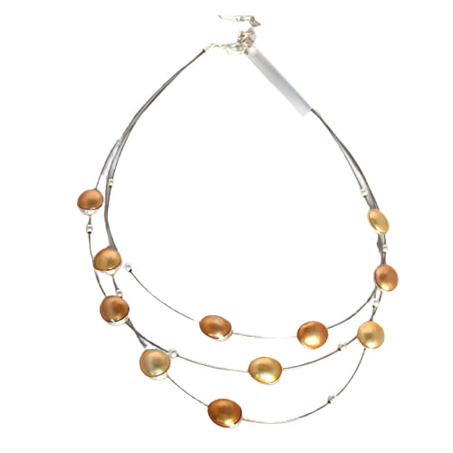 ketting-champagne-bruin.jpg mooie ketting met verschillende lagen