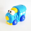leuke spaarpot blauwe locomotief