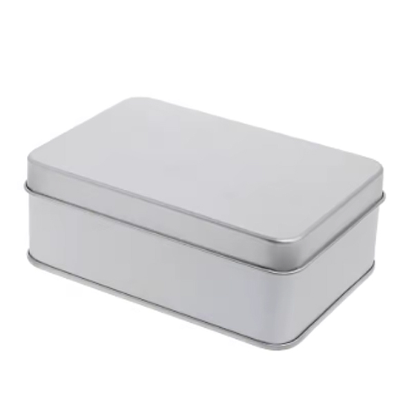 zilvergrijs opbergblikje