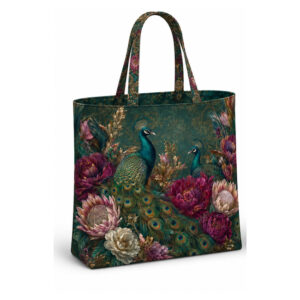 Stenzo taspaneel met pauwen en bloemen