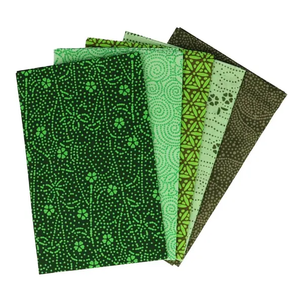 tissu de marie fat quarter bundle - enchanted emerald Tissu de Marie stof - Enchanted Emerald - 5 lapjes katoen