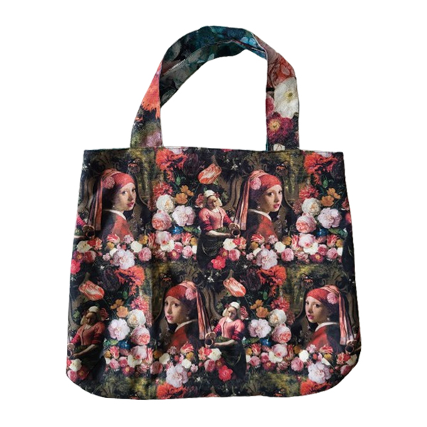 Stenzo paneel voor tas met Vermeer afbeelding in 2 kleuren