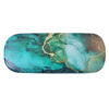 Mooie hardcase brillenkoker met groen/goud marmermotief