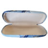 Mooie hardcase brillenkoker met blauw/goud marmermotief