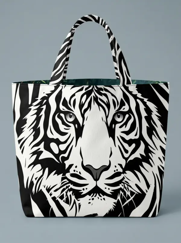 Tas paneel Imperial Tiger zwart/wit