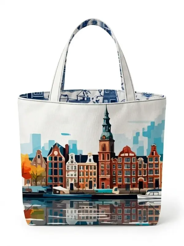 Tas paneel Heritage blue grachtenpanden