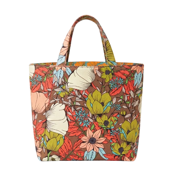 Taspaneel terra retro bloemen