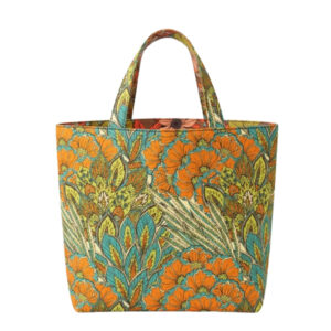Taspaneel terra retro bloemen