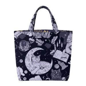 Taspaneel Cosmic Witch om zelf een omkeerbare tas van te naaien