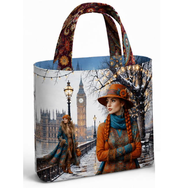 Stenzo paneel tas – Boho Christmas – S40021-540